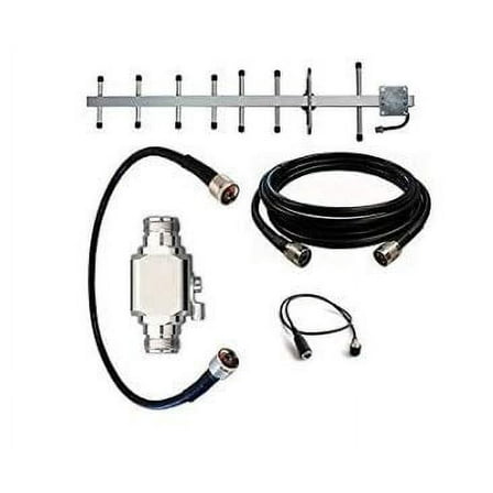 High Power Antenna Kit for Digi Transport LR54 Router with Yagi Antenna, 50 ft Cable