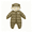 Khaki, variant on 0-18Months Winter Infant Baby Boys Girls Snowsuit Romper Bear Ears Hooded Outwear Zipped One Piece Toddler Fleece Lined Jumpsuit Down Coat