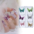 thumbnail image 4 of STARTIST Butterfly Nail Art Stickers Nail Decorations DIY Crafting Colorful Detachable 3D B, 4 of 8