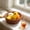 Coffee, variant on CSSJKYJ Round Woven Plastic Storage Baskets Colorful Imitation Rattan Bread Organizer Decorative Kitchen Serving Bowls for Home Pantry Countertop Parties & Classroom Use,Orange