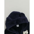 thumbnail image 5 of Bagilaanoe Newborn Baby Girl Boy Winter Fuzzy Coat Long Sleeve Hooded Jacket 6M 9M 12M 18M 24M Infant Fall Fleece Zipper Outwear, 5 of 8