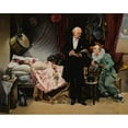 thumbnail image 2 of Alex Duschnitz 18x15 Black Ornate Wood Framed Double Matted Museum Art Print Titled - Pierrot's Dilemma, 2 of 5