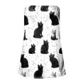 thumbnail image 4 of idosla Womens Smocked Strapless Bandeau Tank Tops Floral Tube Tops Backless Bandeau Tunic Tops Sleeveless Shirts (Silver, XL), 4 of 4