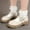Beige, variant on OGLCCG Girls Mary Jane Shoes School Uniform Oxfords Flats Dress Shoes Low Heel Princess Hook and Loop Loafers Flats for Party Wedding 3-10 Years