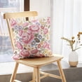 thumbnail image 5 of LALILO Throw Pillow Covers Classic Vintage Flower Accent Art Artwork Cushion Cover 18" x 18", 2 Pack, 5 of 6