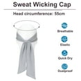 thumbnail image 4 of Head Ties Headbands, 14 Pcs Ninja Karate Headband Adjustable Sports Tie for Men Women Running Tennis Yoga, Light Gray, 4 of 7