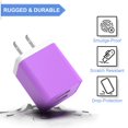 thumbnail image 4 of Cargador de pared USB iGenJun de 2.4 A con doble puerto USB Cube Power, paquete de 6, 4 of 7