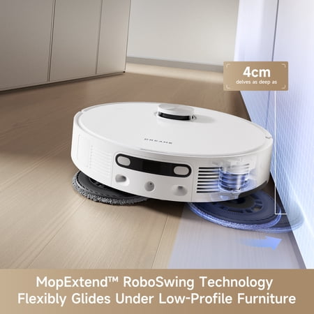 Dreame 2-in-1 Robot Vacuum and Mop, 10000Pa Suction, MopExtend, Self-Emptying Base for 75 Days of Cleaning, Self-cleaning and drying mops, Carpet Boost, DuoScrub Mopping System, L10s Ultra Gen2