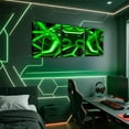 thumbnail image 2 of Manfei Gradient Gamepad Canvas Wall Art for Living Room, Gaming Gamer Wall Hanging Decor for Bedroom, Green Black Wall Decor for Bathroom, Stylish Bedroom Decor, 2 of 6