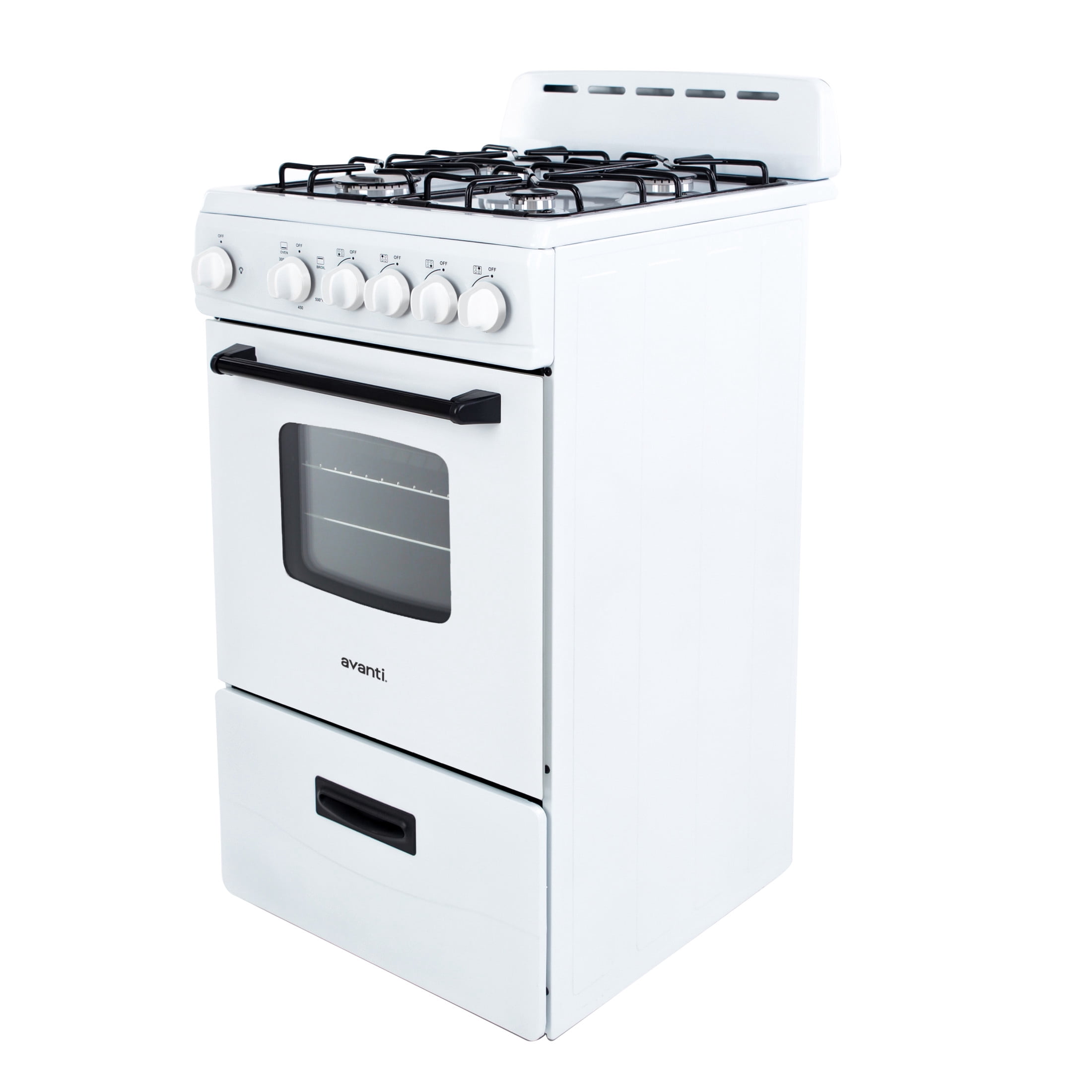 Avanti 20" Compact Gas Range Oven, in White (GR2011CW)