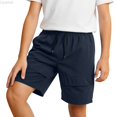 thumbnail image 2 of Liyamei Boys Quick Drying Athletic Shorts with Pockets for Summer Sports Size 7-12,Blue, 2 of 6