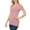 Lt Rose, variant on Niobe Clothing Womens V-Neck Cotton Short Sleeve Long T-Shirt Top
