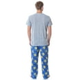 thumbnail image 5 of Nickelodeon SpongeBob SquarePants Mens' Chillin' 2PC Short-Sleeve Sleep Shirt Pajama Pant Set Loungewear, 5 of 7
