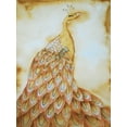 thumbnail image 2 of Varacek, Pam 19x24 Black Ornate Wood Framed with Double Matting Museum Art Print Titled - Natural Peacock, 2 of 4