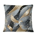 thumbnail image 3 of Designart "Sequined Glamour in Grey and Gold" Glam Printed Throw Pillow, 3 of 5