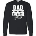 thumbnail image 3 of Inktastic Father's Day Dad of 2 Awesome Girls Long Sleeve T-Shirt, 3 of 5