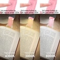 thumbnail image 5 of (Rose) Lampe de Lecture USB Liseuses LED Rechargeable avec Lampe de Lecture pour lire au lit Pince 3 Niveaux Lumineuse Réglable Pliable mini clip Lampe, 5 of 5