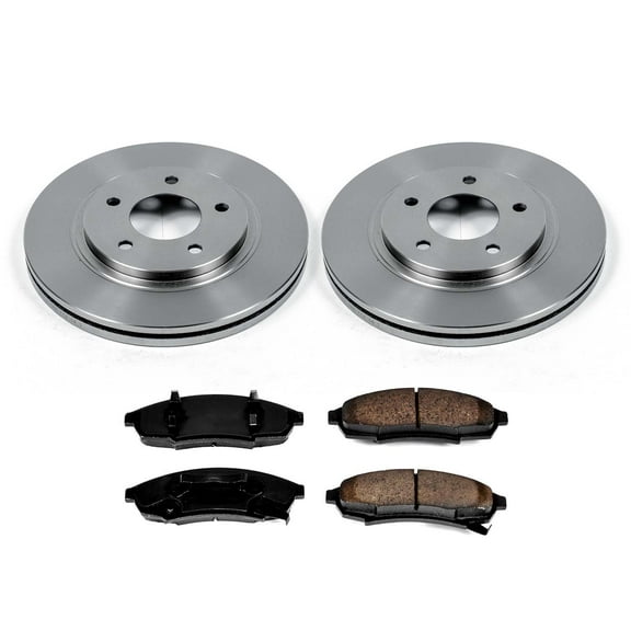 Ultimate Brakes Front Semi-Metallic Brake Pad and Rotor Kit with Hardware WM80378