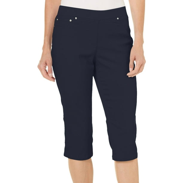 navy blue capris for women