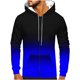 thumbnail image 1 of Sudadera con capucha para hombre, informal, a la moda, con cremallera, estampado degradado, manga larga, sudadera con capucha, blusa de poliéster para hombre, 1 of 4