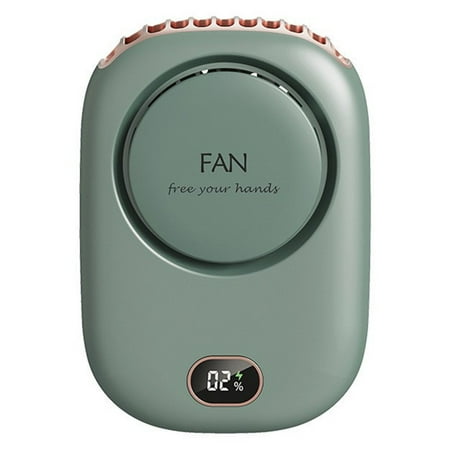 

Gerich Portable Neck Fan USB Rechargeable Desk Fan Travel Display Cooling Hanging Fan
