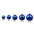 thumbnail image 3 of Bolas de plata claras grandes de 15 cm para decoración de árboles de Navidad, adornos para bodas, fiestas de Navidad para Año Nuevo 2023, decoración del hogar, regalo de Navidad, 3 of 5