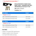 thumbnail image 2 of Exhaust Manifold to Cylinder Head Repair Clamp - Compatible with 2004 - 2005 Workhorse FasTrack FT1461, 2 of 2