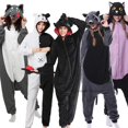 thumbnail image 2 of Unicornio Kigurumi Animal adultos gato oso sin dientes dragón Onesies pijama mapache disfraces dragón mono regalo de Navidad, 2 of 4