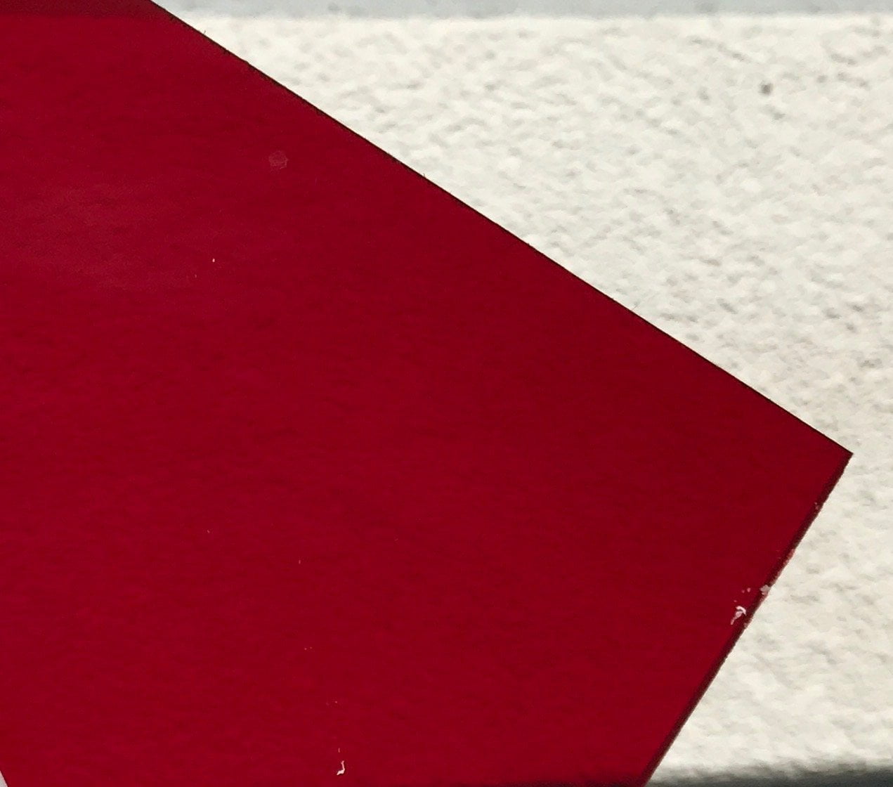 PLEXIGLASS/ACRYLIC SHEET RED TRANSPARENT #2423 1/8" X 10" X 10" 