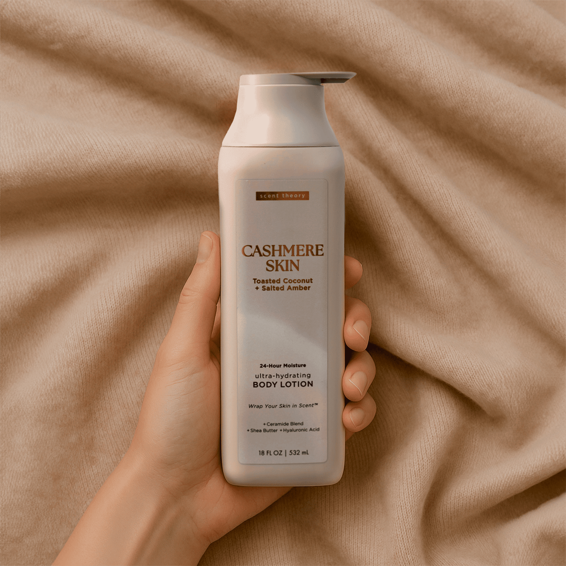 Scent Theory Body Lotion with Shea Butter, All Skin Types, Cashmere Skin, 18 fl oz