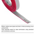 thumbnail image 3 of 28AWG IDC Wire Flat Ribbon Cable 3 m/9.8ft Length 1.27mm Pitch 8 Pin Gray, 3 of 5