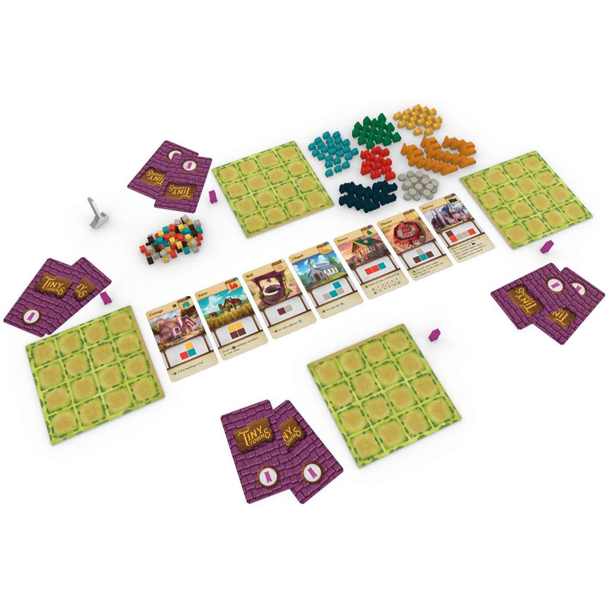 Tiny Towns - Strategy Town Building Board Game, Alderac Entertainment Group  (AEG), Ages 14+, 1-6 Players, 45 Min - Walmart.com
