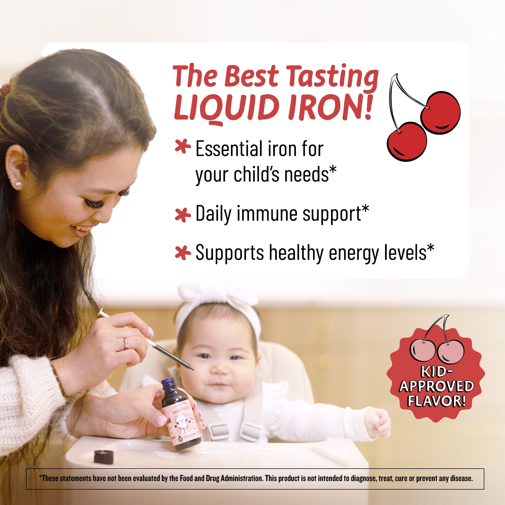 Legendairy Milk Organic Infant Iron Drops, Liquid Iron Supplement for Babies and Toddlers, 2 fl oz