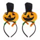 thumbnail image 1 of 2 pcs Halloween Three Dimensional Pumpkin Ball Design 2 pcs Hair Headdress for Party Decoration Black Hat Pumpkin Style, 1 of 4