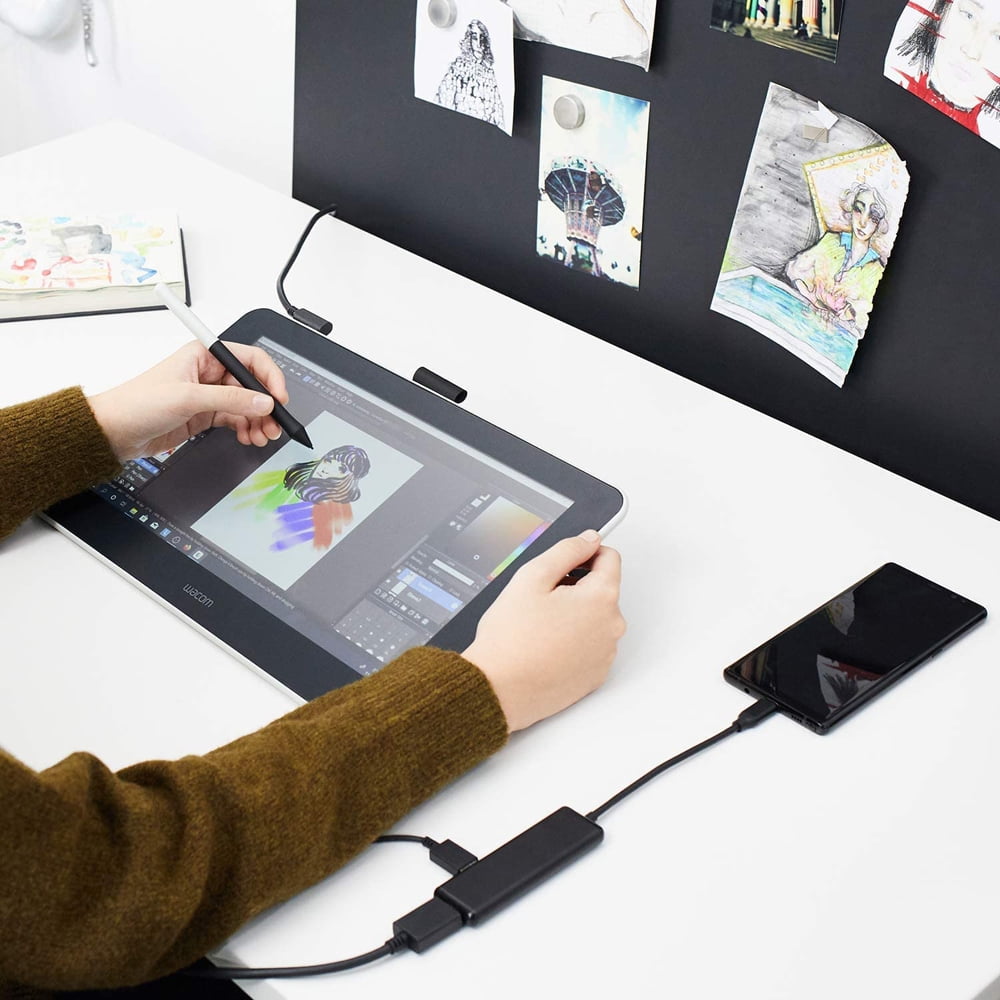 Wacom One Drawing Tablet with Screen, 13.3 Pen Display for Mac