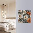 thumbnail image 4 of Yayeee Toggle Light Switch Wall Plate 3-Gang 6.37"x4.48" Decorative Outlet Cover, Gray Floral Pattern, 4 of 7