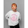 thumbnail image 2 of Unicorn University - Heart-Eyed Emoji Design Women's Sweatshirt, 2 of 4