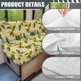thumbnail image 6 of Uorisanigo Lemon Rv Couch Covers Washable Elastic Couch Cushion Slipcovers Anti-Slip Camper Cushion Cover Booth Seats for Trailer Including 1 Backrest Cover & 1 Bench Cover, 6 of 7