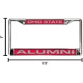 thumbnail image 4 of Ohio St OSU NCAA Chrome Metal ALUMNI License Plate Frame Holder, 4 of 6
