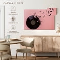 thumbnail image 5 of Elephant Stock Musical Vinyl Record Wall Art - Horizontal Canvas Wall Art - Living Room Wall Decor - Music Canvas - Black And Pink Decor - 12" x 8", 5 of 8