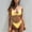 Yellow, variant on Babysbule Strapless Sleeveless Solid Padded Push Up Two Pieces Swimsuits Bikini Sets Womens Swimwear