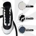 thumbnail image 4 of Professional Boxing Shoes Breathable Wrestling Shoes, Training Shoe for Adult & Youth Men Women Non Slip Rubber Sole Lightweight Boots (White & Black, 8), 4 of 6