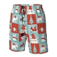 thumbnail image 4 of Cauagu Warm Christmas Memories Print Men's Swim Trunks,Hawaiian Bathing Suit Swimsuits Beach Shorts with Pockets for Men Quick Dry Swimming Board Shorts-Medium, 4 of 6