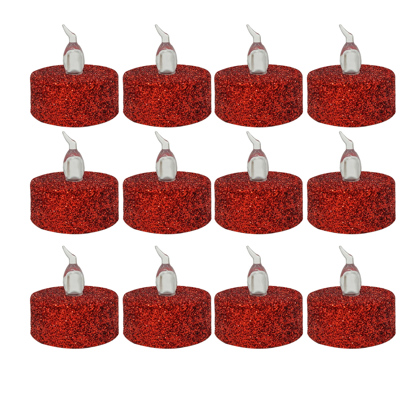 Christmas Goldsprayed Electronic Candle Light Romantic Christmas Decoration LED Candle Light