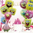 thumbnail image 4 of 12 Pcs For Spongebob Themed Cartoon Birthday Foil Balloons,Birthday Party Decorations,Cartoon Balloon,Party Supplies Set for Birthday Party Decoration Set, 4 of 5
