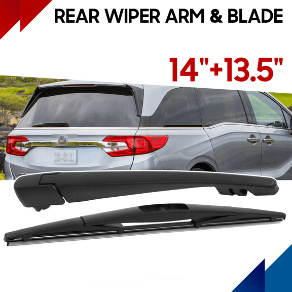 14" 13.5" Rear Windshield Wiper Arm & Blade Set Compatible With Honda ODYSSEY 2011-2017