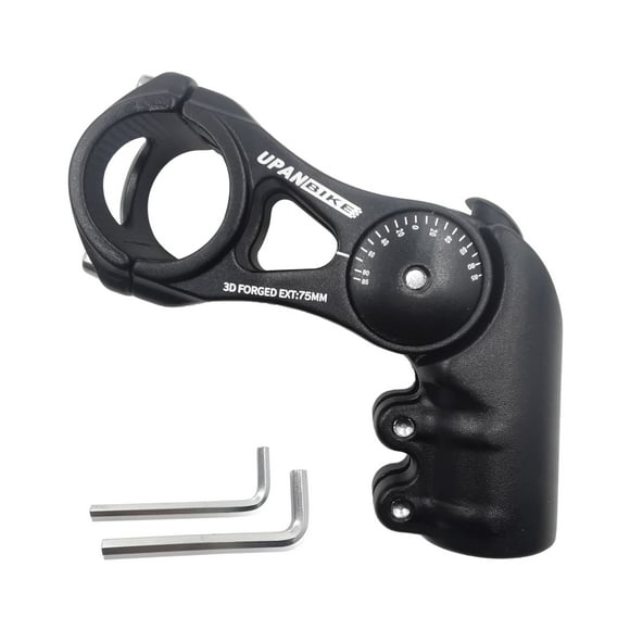 DEBGFS Potence de Vélo Tige de Bicyclette Réglable Rehausseur Adaptateur 31,8 mm Potence de Vélo de Montagne Extension 5,1 Po (130 mm), Extension 75 mm