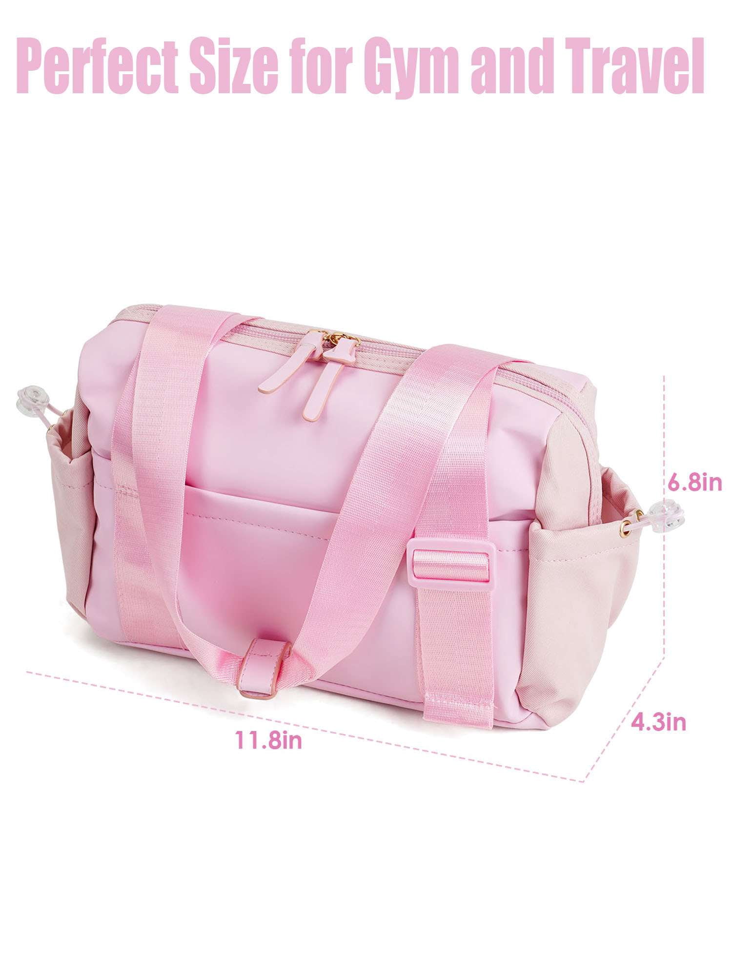 Deago Mini Gym Bag for Women Girls Small Gym Tote Bag with Wet Compartment Waterproof Travel Duffle Bag Cute Workout Sport Bag