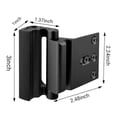 thumbnail image 2 of LOVEVER 1PC Home Security Reinforcement Door Lock - Childproof Door Locks for Front Door Kids Safety  Withstand 800 lbs for Inward Swing Doors  Add Extra Flip Lock Latches to Defend Apart, 2 of 9