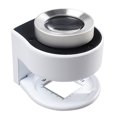 thumbnail image 1 of Lupa de 10 x 30 x escala con regla de luz LED, lupa de metal para monedas textiles, sellos de moneda, mapa, joyería-Blanco LingWen 9024736121830, 1 of 5